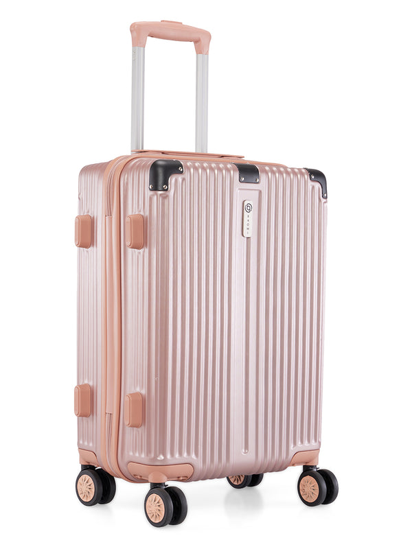 BAOMI SOLID GOLD Range Rose Gold Hard Cabin Luggage