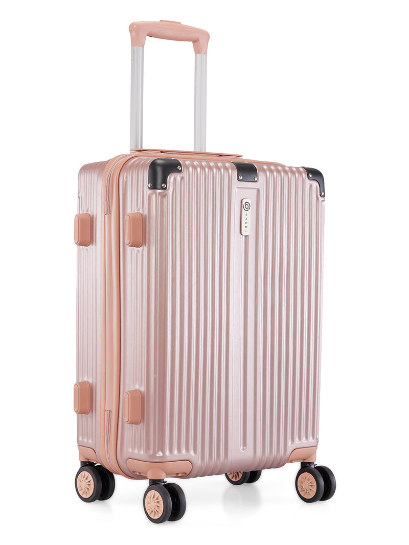 BAOMI SOLID GOLD Range Rose Gold Hard Cabin Luggage