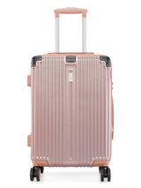 BAOMI SOLID GOLD Range Rose Gold Hard Cabin Luggage