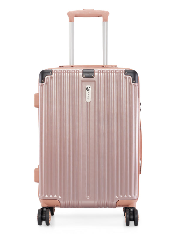 BAOMI SOLID GOLD Range Rose Gold Hard Cabin Luggage
