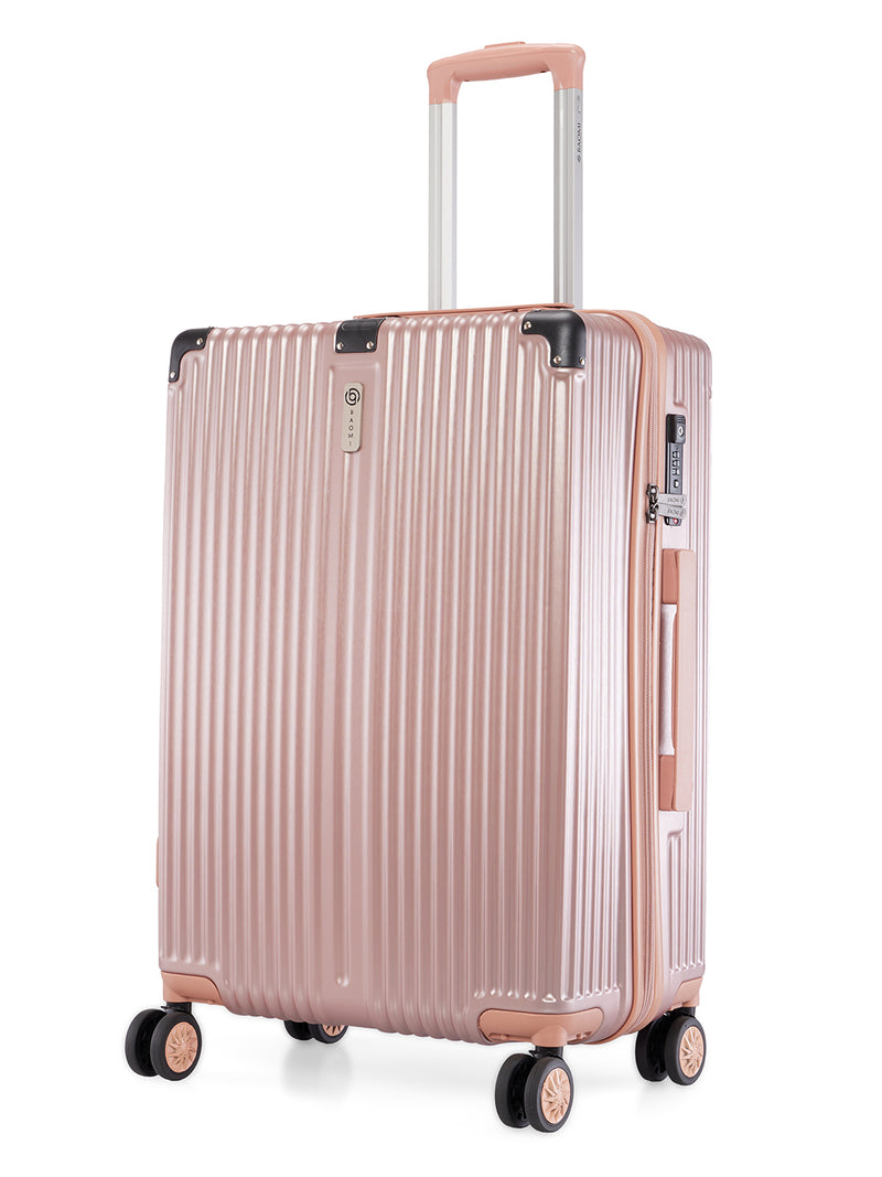 BAOMI SOLID GOLD Range Rose Gold Hard Medium Luggage