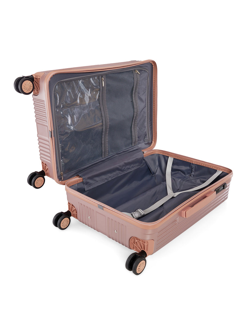 BAOMI SOLID GOLD Range Rose Gold Hard Medium Luggage