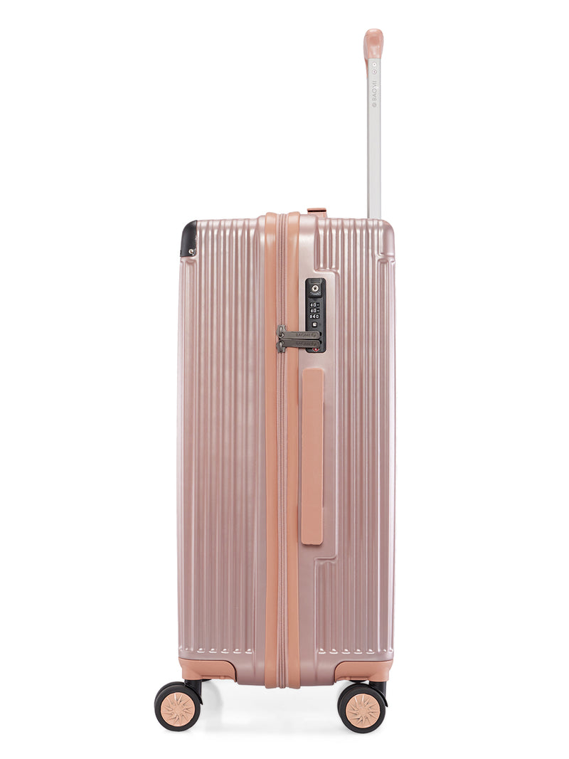 BAOMI SOLID GOLD Range Rose Gold Hard Medium Luggage