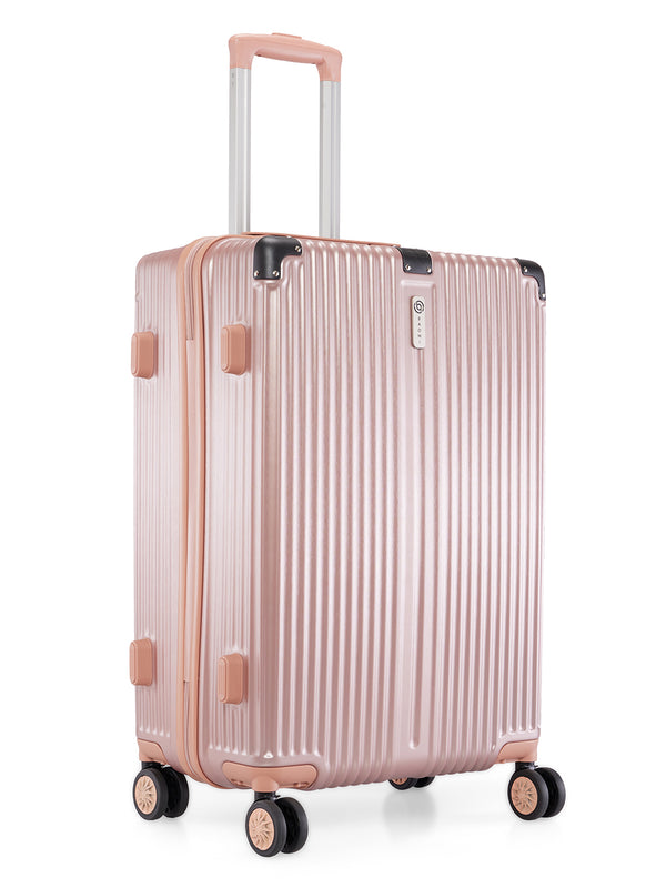 BAOMI SOLID GOLD Range Rose Gold Hard Medium Luggage