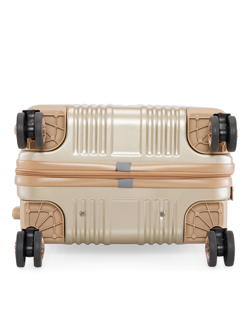 BAOMI SOLID GOLD Range Light Brown Hard Cabin Luggage