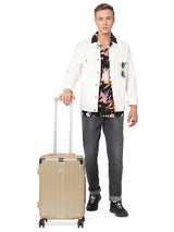 BAOMI SOLID GOLD Range Light Brown Hard Cabin Luggage