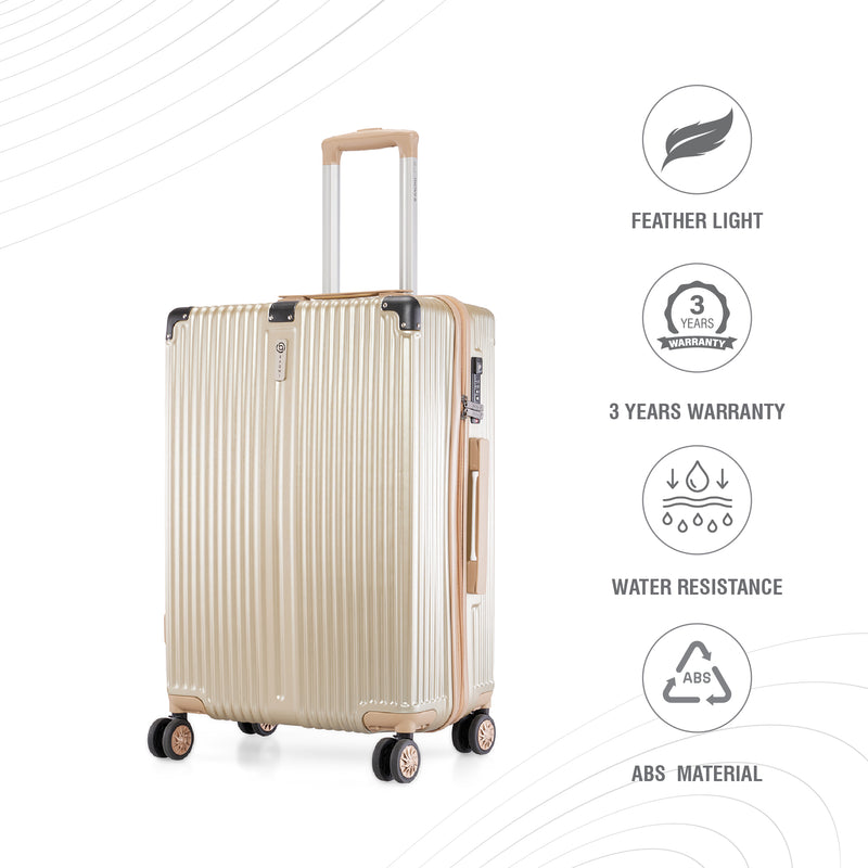 BAOMI SOLID GOLD Range Light Brown Hard Medium Luggage