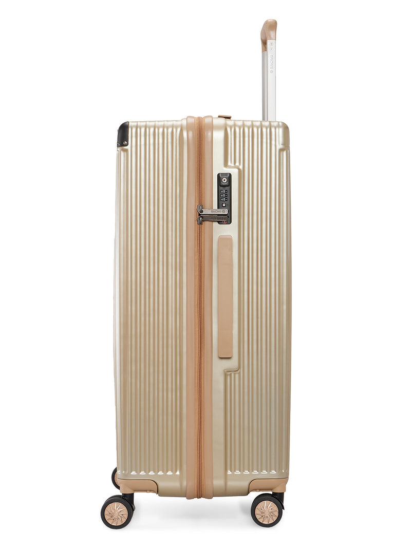 BAOMI SOLID GOLD Range Light Brown Hard Large Luggage