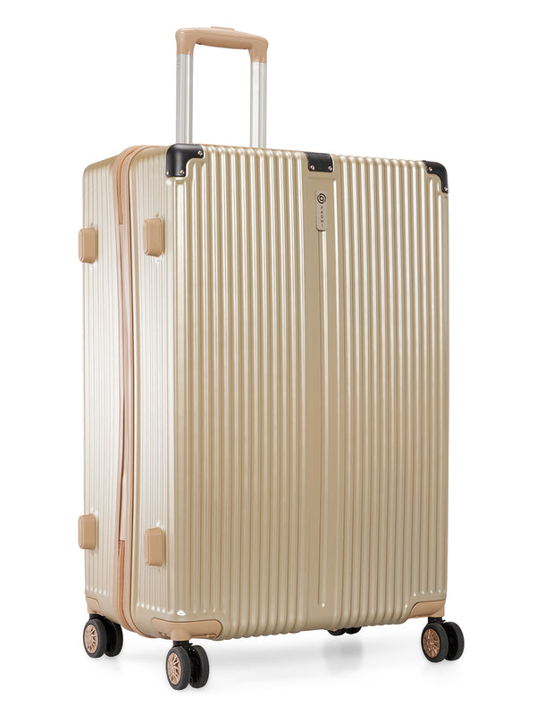 BAOMI SOLID GOLD Range Light Brown Hard Large Luggage
