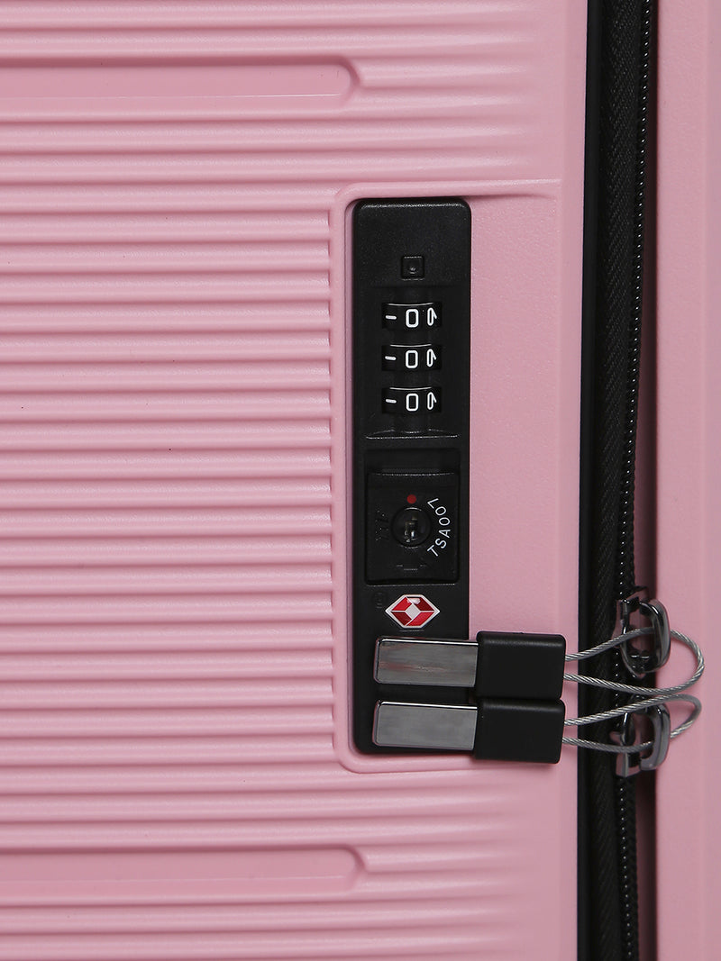 BAOMI PASTEL DREAMS Range Rose Pink Hard Cabin Luggage
