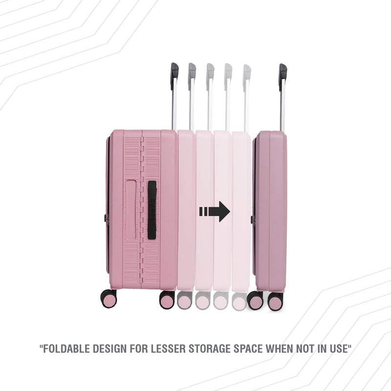 BAOMI PASTEL DREAMS Range Rose Pink Hard Cabin Luggage