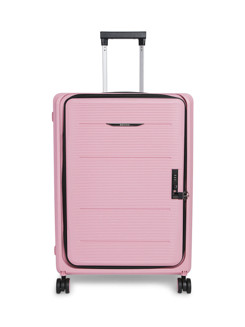 BAOMI PASTEL DREAMS Range Rose Pink Hard Medium Luggage