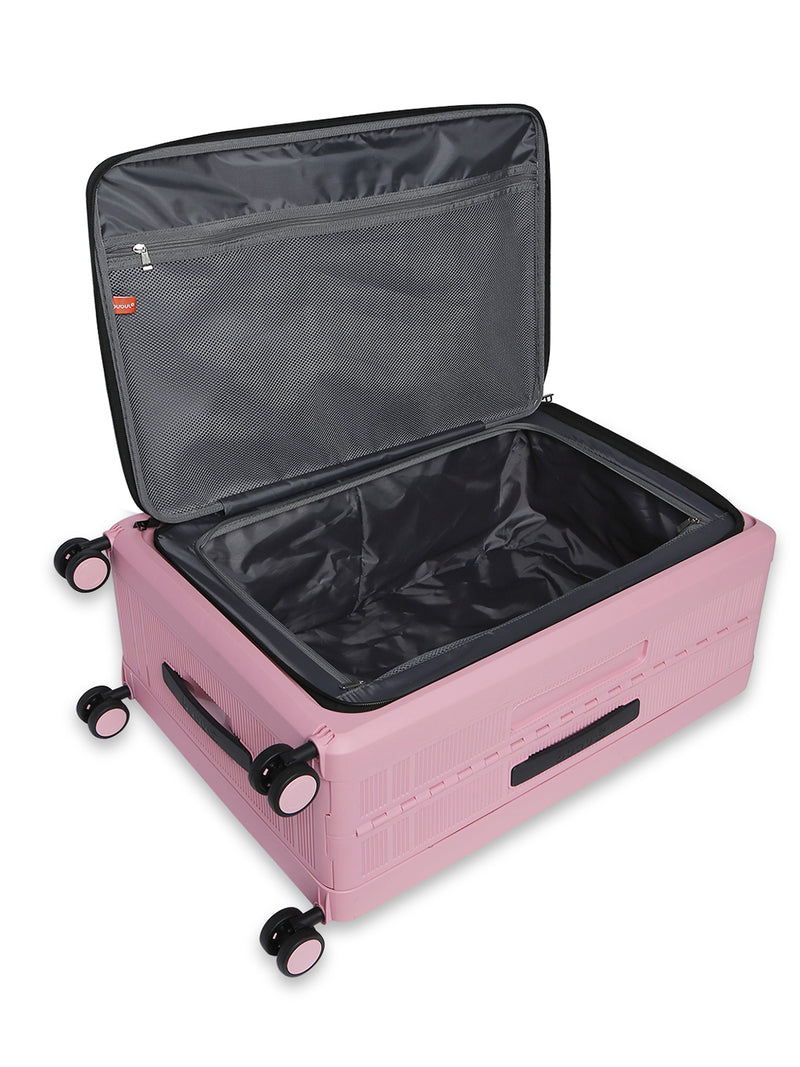 BAOMI PASTEL DREAMS Range Rose Pink Hard Medium Luggage