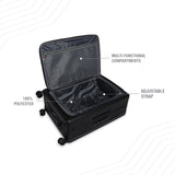 BAOMI PASTEL DREAMS Range Black Hard Medium Luggage