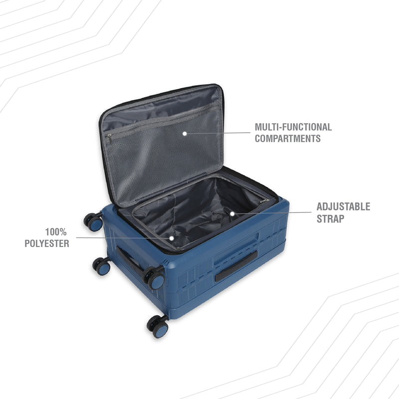 BAOMI PASTEL DREAMS Range Blue Hard Cabin Luggage