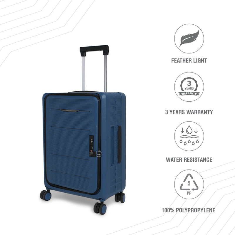 BAOMI PASTEL DREAMS Range Blue Hard Cabin Luggage