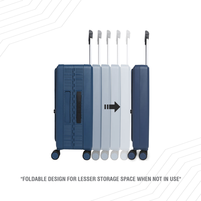 BAOMI PASTEL DREAMS Range Blue Hard Cabin Luggage