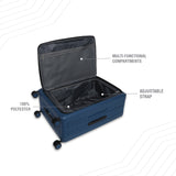 BAOMI PASTEL DREAMS Range Blue Hard Medium Luggage