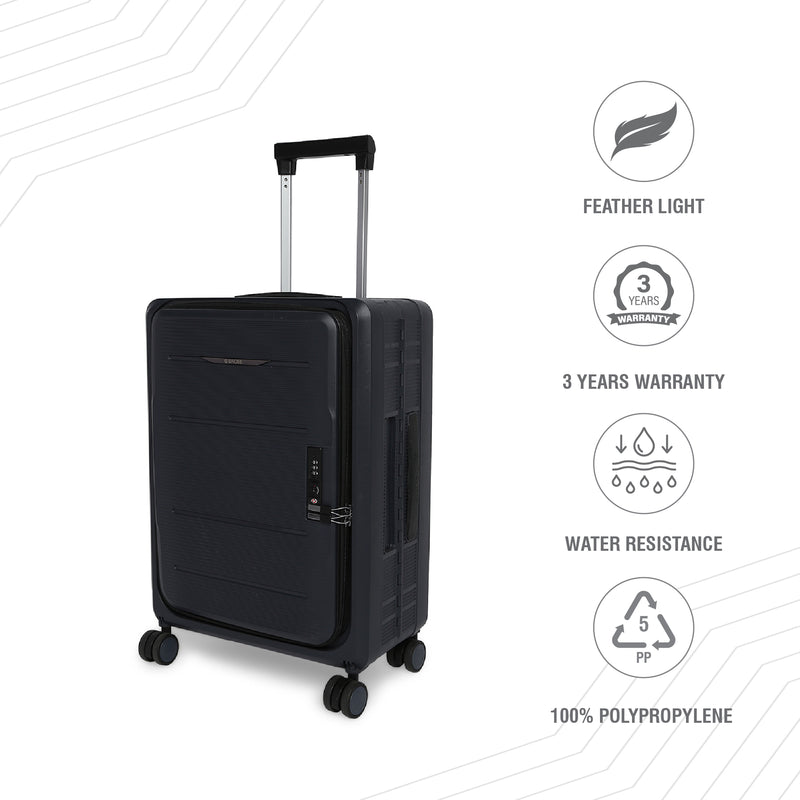 BAOMI PASTEL DREAMS Range N.Grey Hard Cabin Luggage