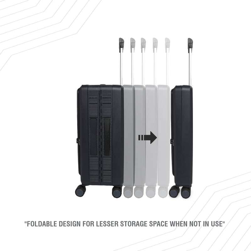 BAOMI PASTEL DREAMS Range N.Grey Hard Cabin Luggage