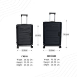 BAOMI PASTEL DREAMS Range N.Grey Hard Medium Luggage