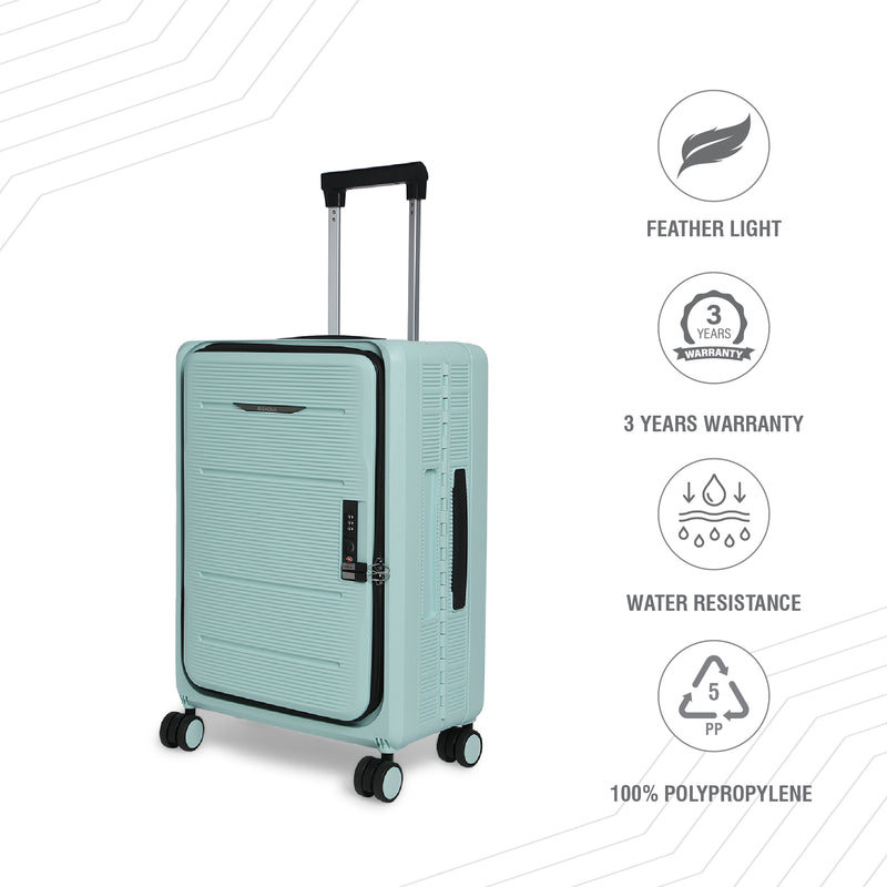 BAOMI PASTEL DREAMS Range Green Hard Cabin Luggage