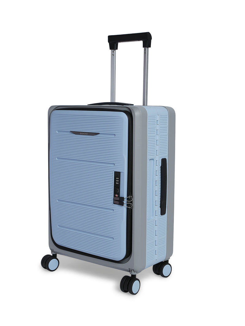 BAOMI PASTEL DREAMS Range Blue Grey Hard Cabin Luggage