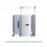 BAOMI PASTEL DREAMS Range Blue Grey Hard Cabin Luggage