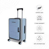 BAOMI PASTEL DREAMS Range Blue Grey Hard Cabin Luggage