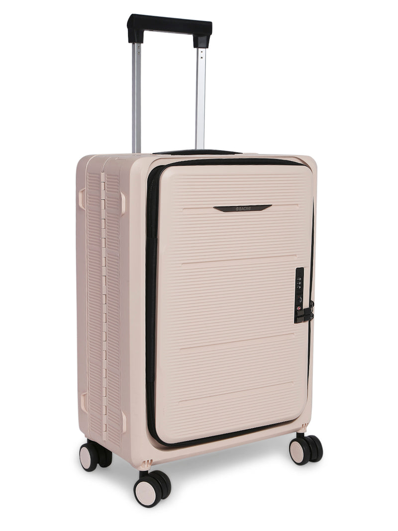 BAOMI PASTEL DREAMS Range Khaki Hard Cabin Luggage