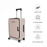 BAOMI PASTEL DREAMS Range Khaki Hard Cabin Luggage