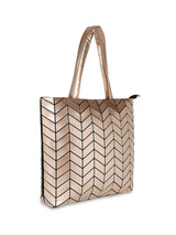 BAOMI GEOMETRIC HANDBAG Range Golden Shiny Soft One Size Handbag