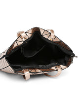 BAOMI GEOMETRIC HANDBAG Range Golden Shiny Soft One Size Handbag