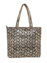 BAOMI GEOMETRIC HANDBAG Range Golden Matt Soft One Size Handbag