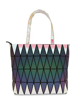 BAOMI GEOMETRIC HANDBAG Range Reflective & Rainbow Soft One Size Handbag