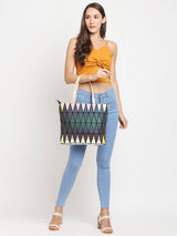 BAOMI GEOMETRIC HANDBAG Range Reflective & Rainbow Soft One Size Handbag