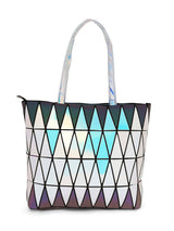 BAOMI GEOMETRIC HANDBAG Range Rainbow & Reflective Soft One Size Handbag