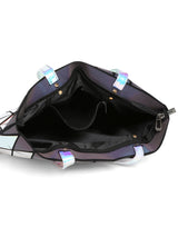 BAOMI GEOMETRIC HANDBAG Range Rainbow & Reflective Soft One Size Handbag