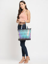 BAOMI GEOMETRIC HANDBAG Range Rainbow & Reflective Soft One Size Handbag