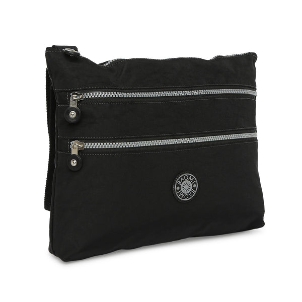 BAOMI CRINKLE SHOULDER BAG Range Black Soft One Size Shoulder Bag
