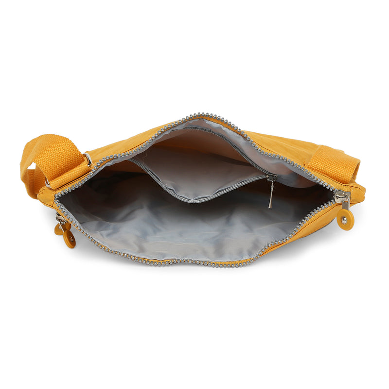BAOMI CRINKLE SHOULDER BAG Range Yellow Soft One Size Shoulder Bag