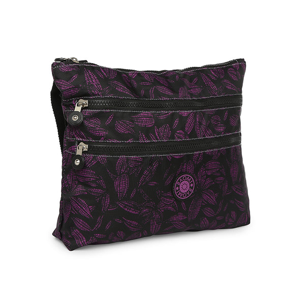 BAOMI CRINKLE SHOULDER BAG Range Black & Purple Soft One Size Shoulder Bag