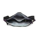 BAOMI CRINKLE SHOULDER BAG Range Black & Purple Soft One Size Shoulder Bag
