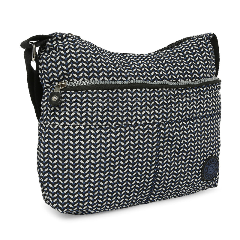 BAOMI CRINKLE SHOULDER BAG Range Black & White Soft One Size Shoulder Bag