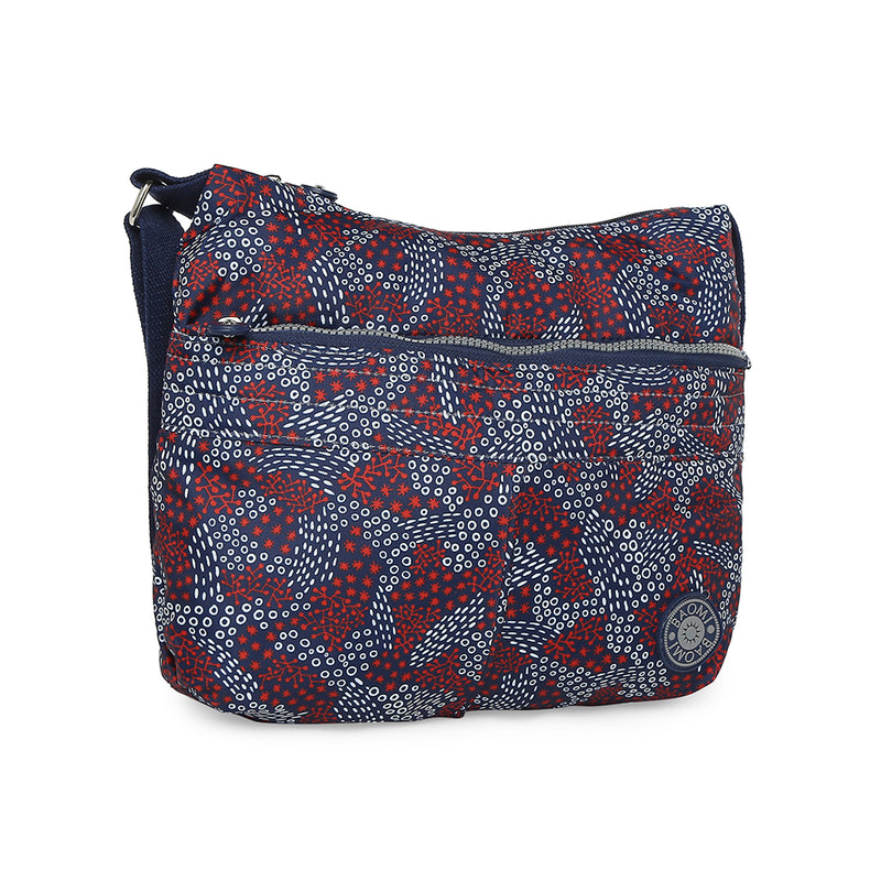 BAOMI CRINKLE SHOULDER BAG Range Blue & Red Soft One Size Shoulder Bag