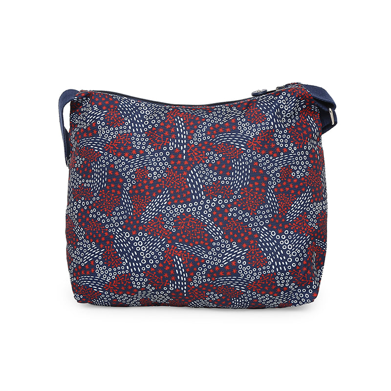 BAOMI CRINKLE SHOULDER BAG Range Blue & Red Soft One Size Shoulder Bag