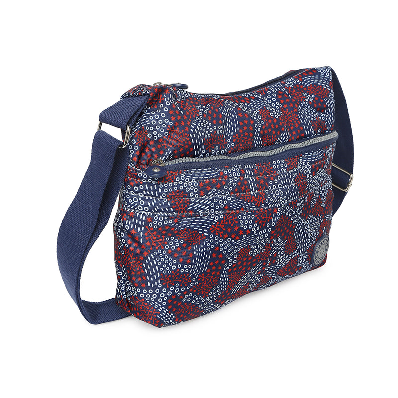 BAOMI CRINKLE SHOULDER BAG Range Blue & Red Soft One Size Shoulder Bag
