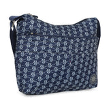 BAOMI CRINKLE SHOULDER BAG Range Blue & White Soft One Size Shoulder Bag