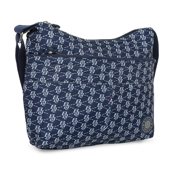 BAOMI CRINKLE SHOULDER BAG Range Blue & White Soft One Size Shoulder Bag