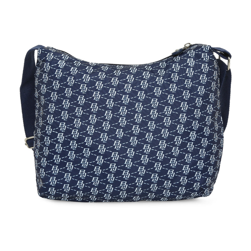 BAOMI CRINKLE SHOULDER BAG Range Blue & White Soft One Size Shoulder Bag
